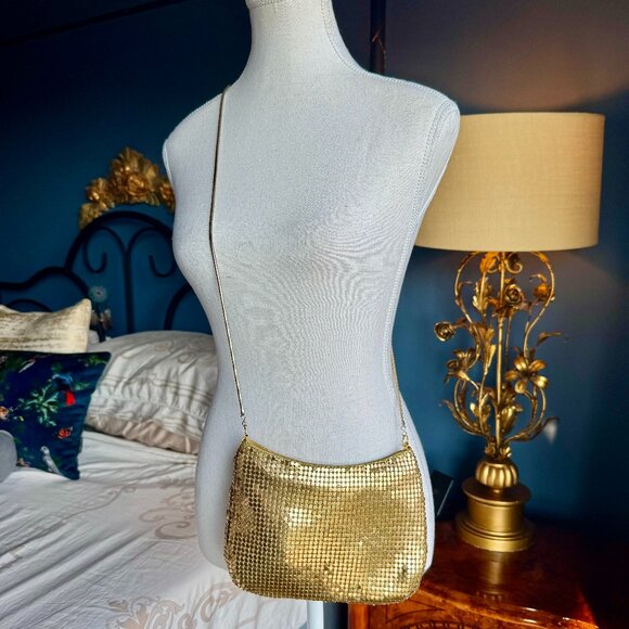 Vintage Gold Chainmail Crossbody Bag - Picture 2 of 12